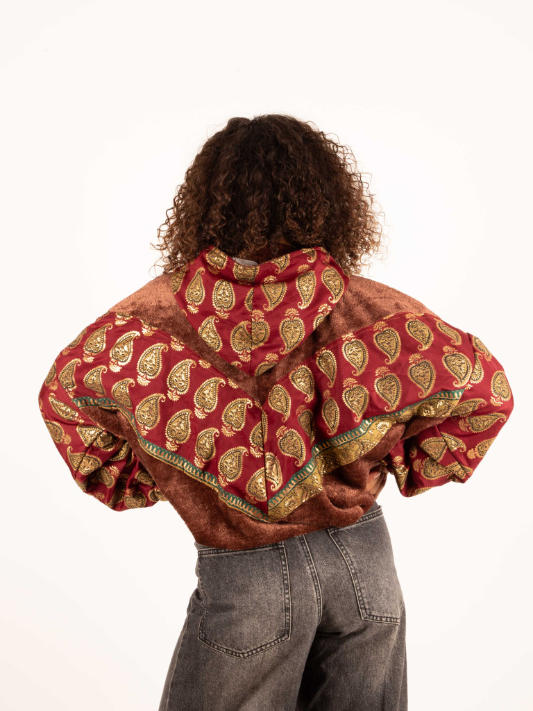 CHAQUETA RIAÑO TEDDY CON CAPUCHA...