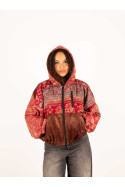 RIAÑO TEDDY HOODED JACKET CHOCOLAT 014