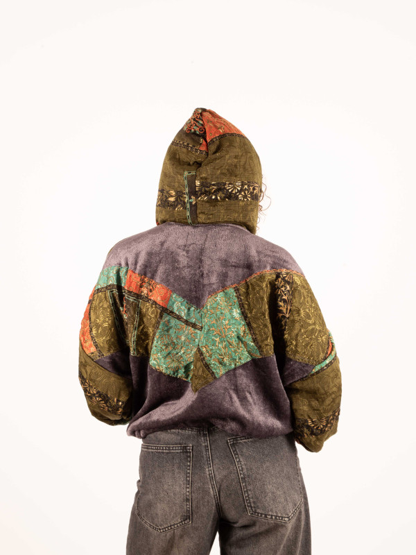 CHAQUETA RIAÑO TEDDY CON CAPUCHA GREY 014 2