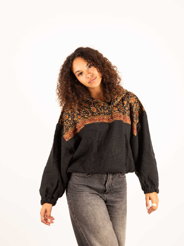 SUDADERA CUERA BLACK 058