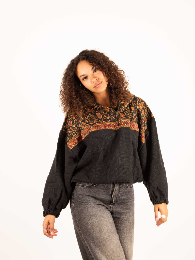 CUERA BLACK HOODIE 058