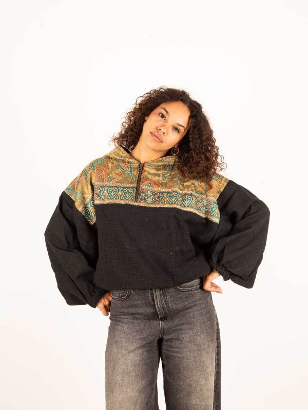 SUDADERA CUERA BLACK 059