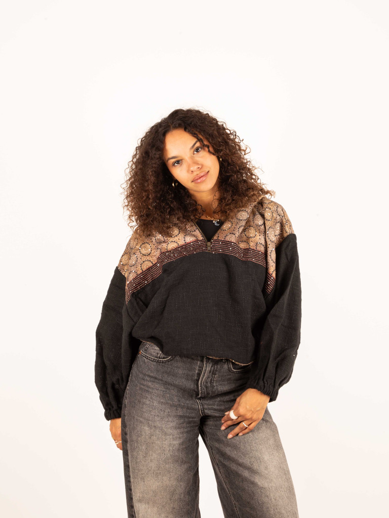 SUDADERA CUERA BLACK 064