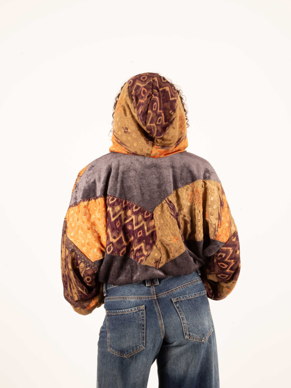 RIAÑO TEDDY HOODED JACKET GREY 021 2