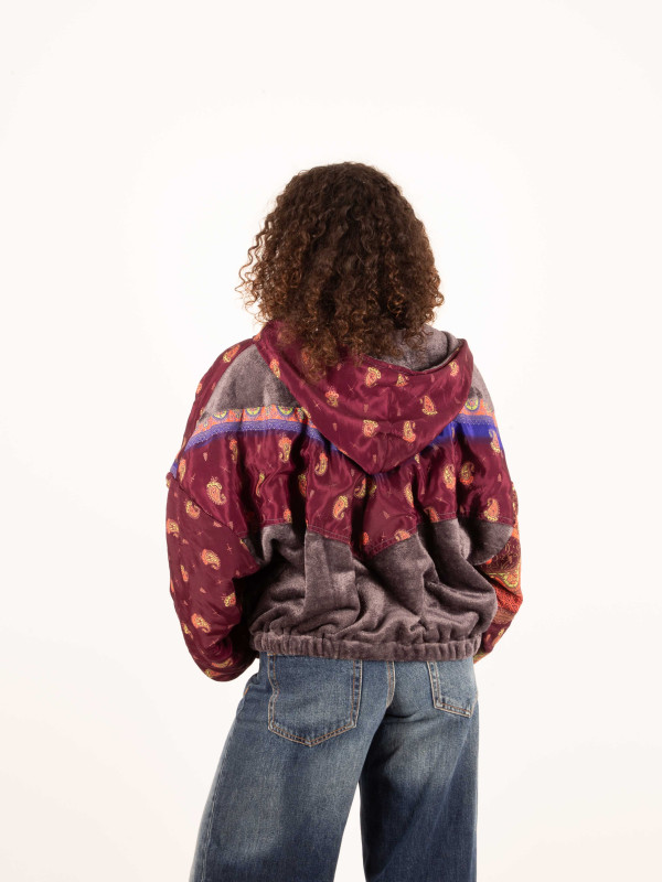 CHAQUETA RIAÑO TEDDY CON CAPUCHA GREY 023 2