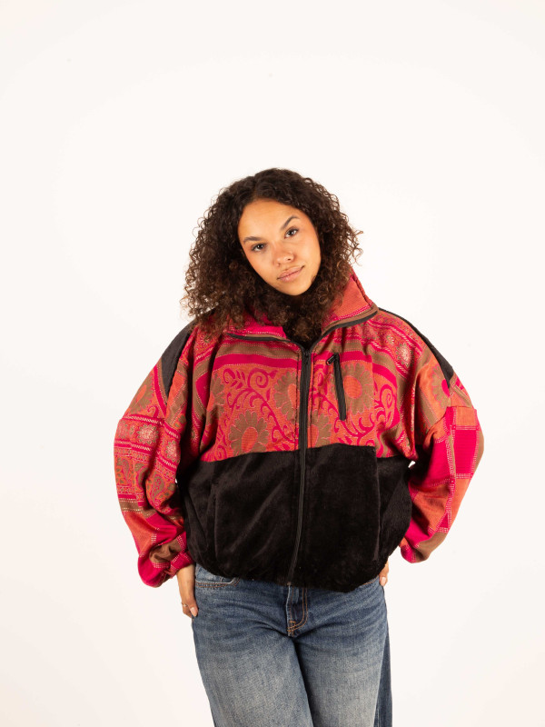 RIAÑO TEDDY CROP BLACK JACKET 71