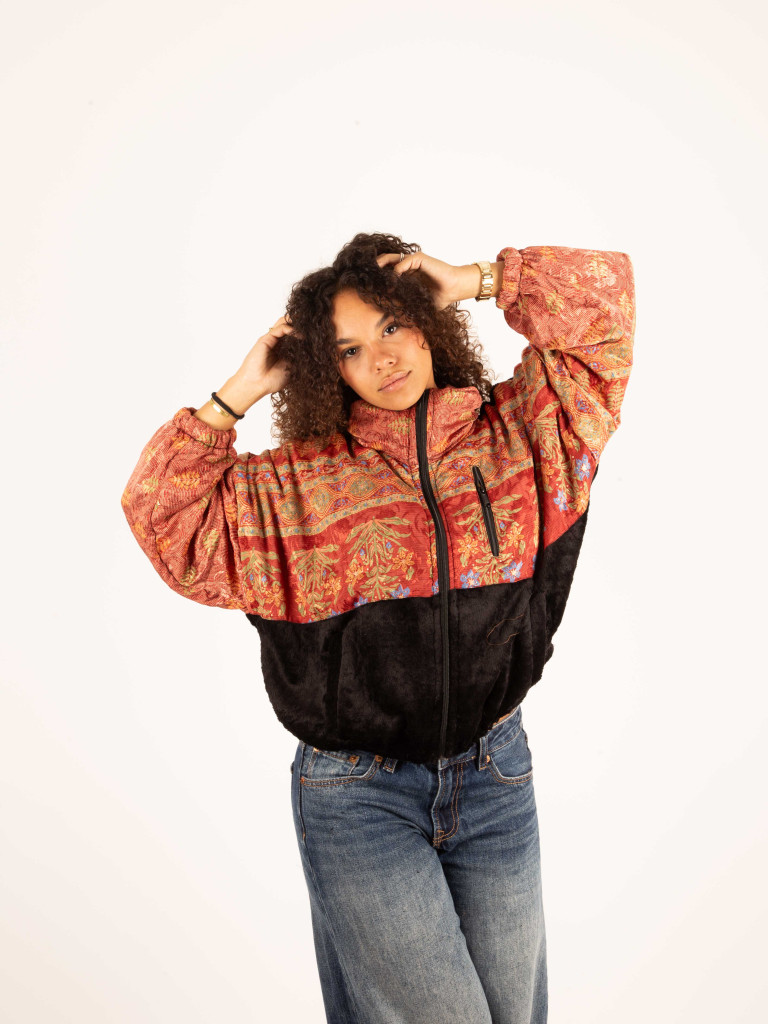 RIAÑO TEDDY CROP BLACK JACKET 72