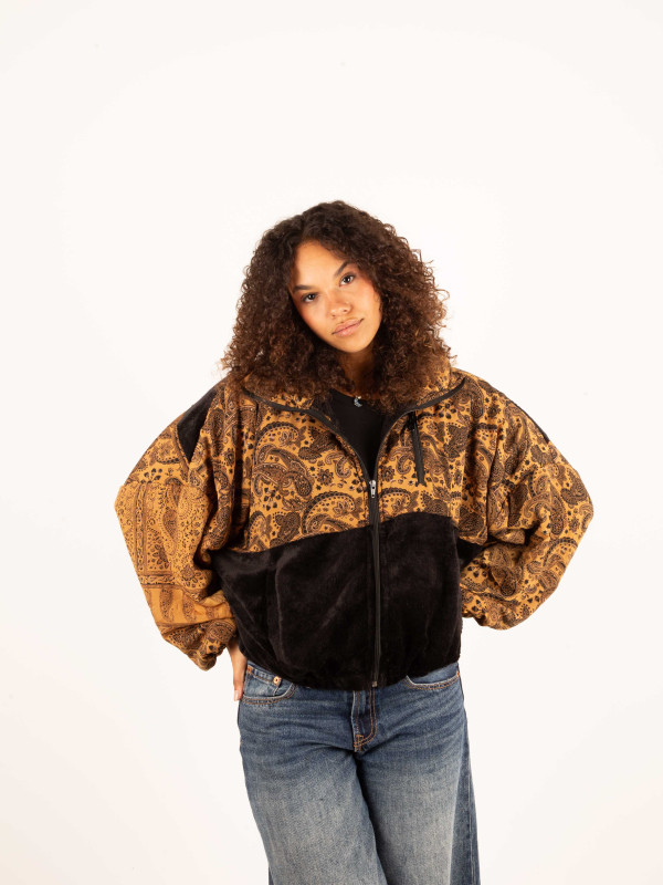 RIAÑO TEDDY CROP BLACK JACKET 73