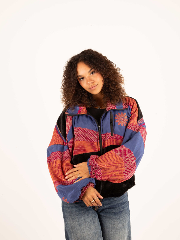 RIAÑO TEDDY CROP BLACK JACKET 74