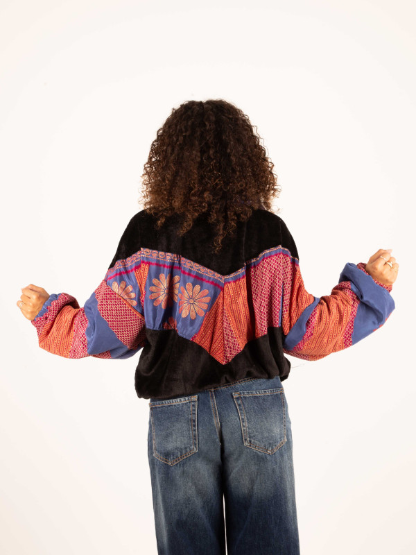 RIAÑO TEDDY CROP BLACK JACKET 74 2