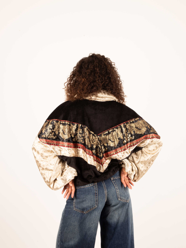 RIAÑO TEDDY CROP BLACK JACKET 78 2