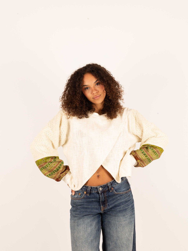 OPENING HEART SWEATSHIRT WHITE 012