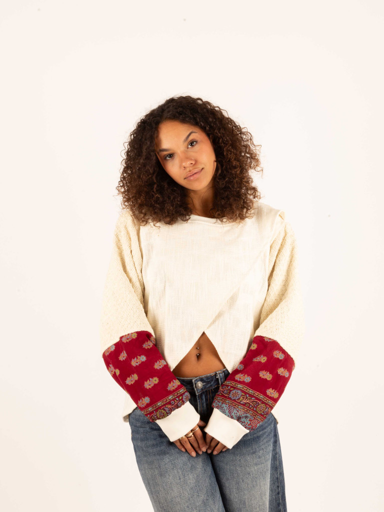 OPENING HEART SWEATSHIRT WHITE 013