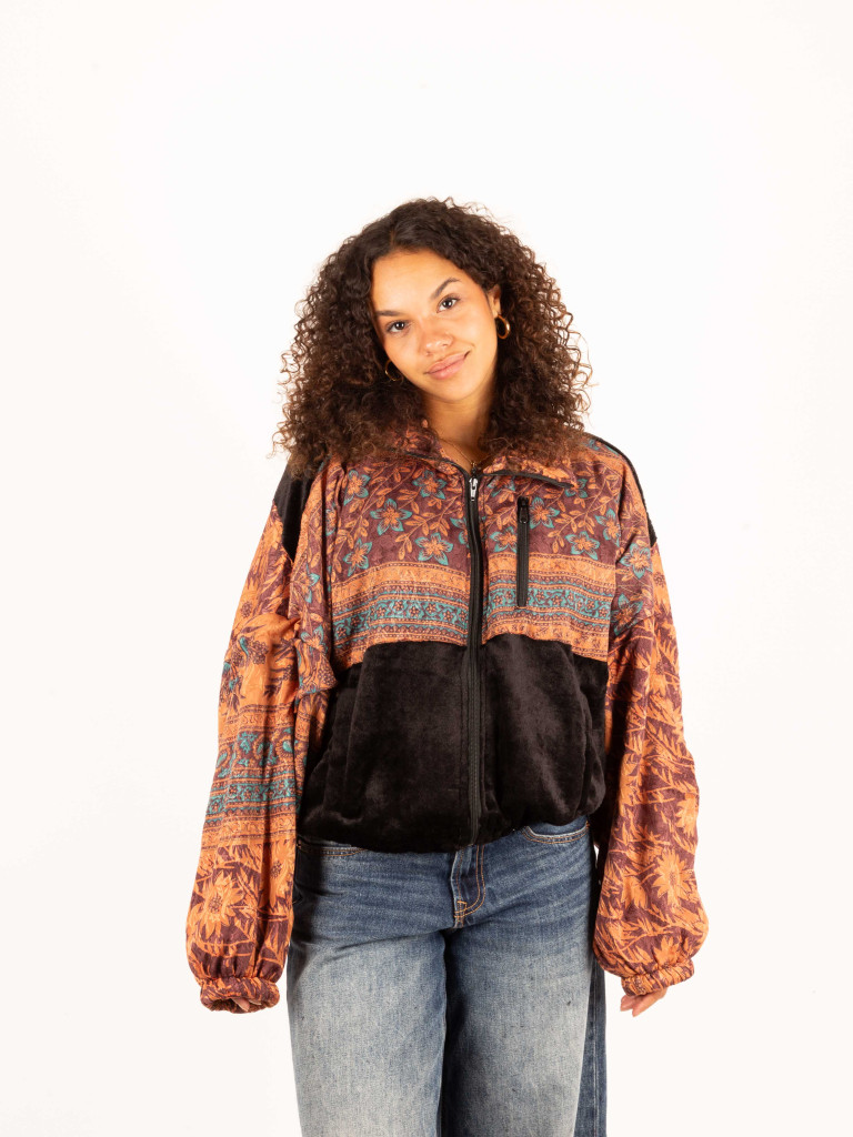 RIAÑO TEDDY CROP BLACK JACKET 83