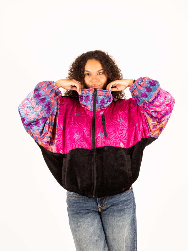 RIAÑO TEDDY CROP BLACK JACKET 85