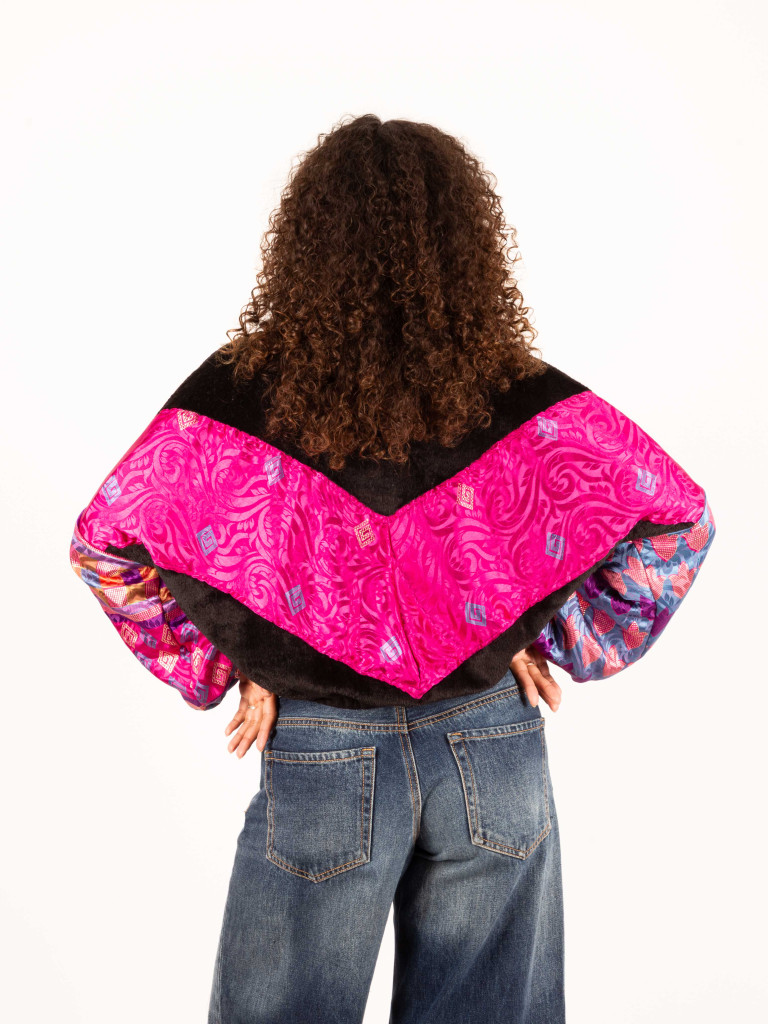 RIAÑO TEDDY CROP BLACK JACKET 85