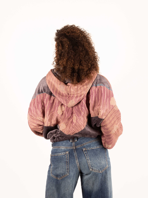 CHAQUETA RIAÑO TEDDY CON CAPUCHA GREY 025 2