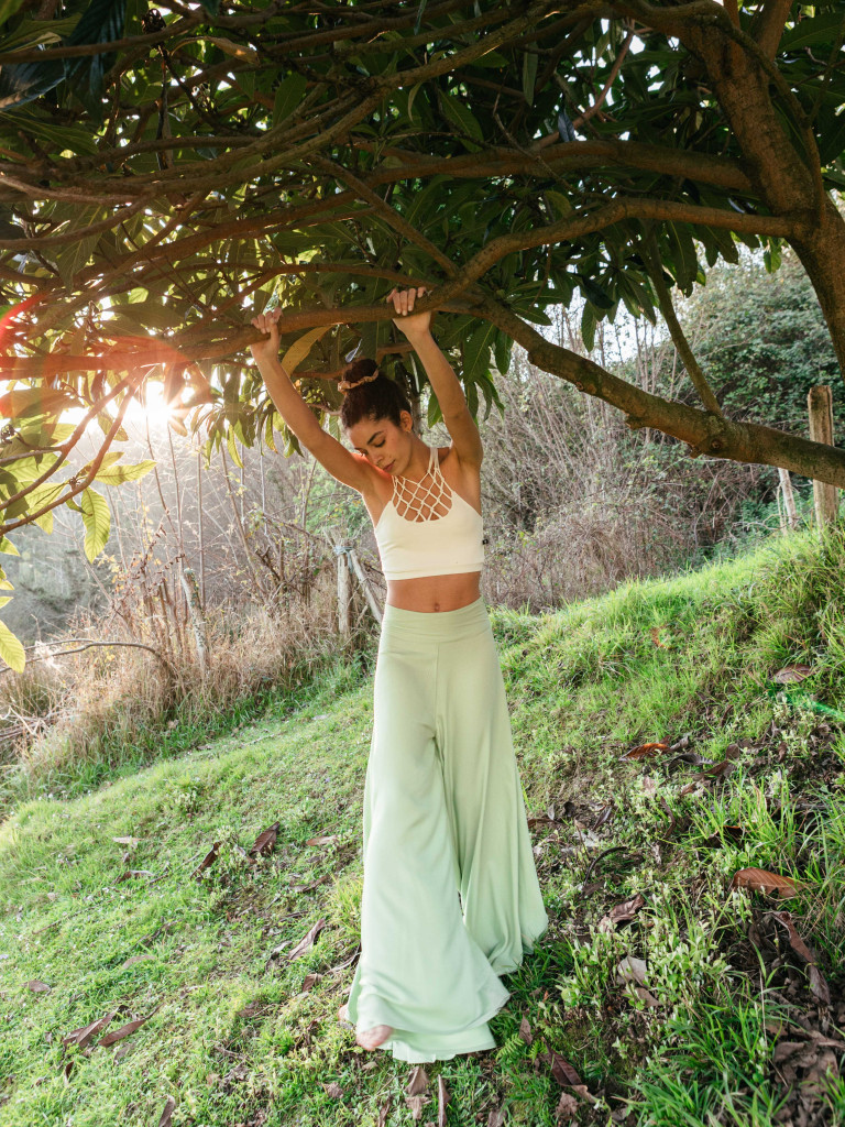 PALAZZO COVE MENTA TROUSERS