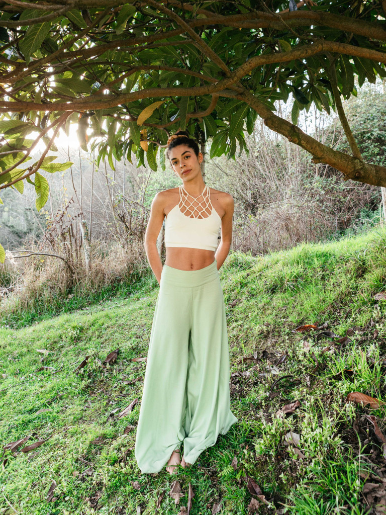 PALAZZO COVE MENTA TROUSERS