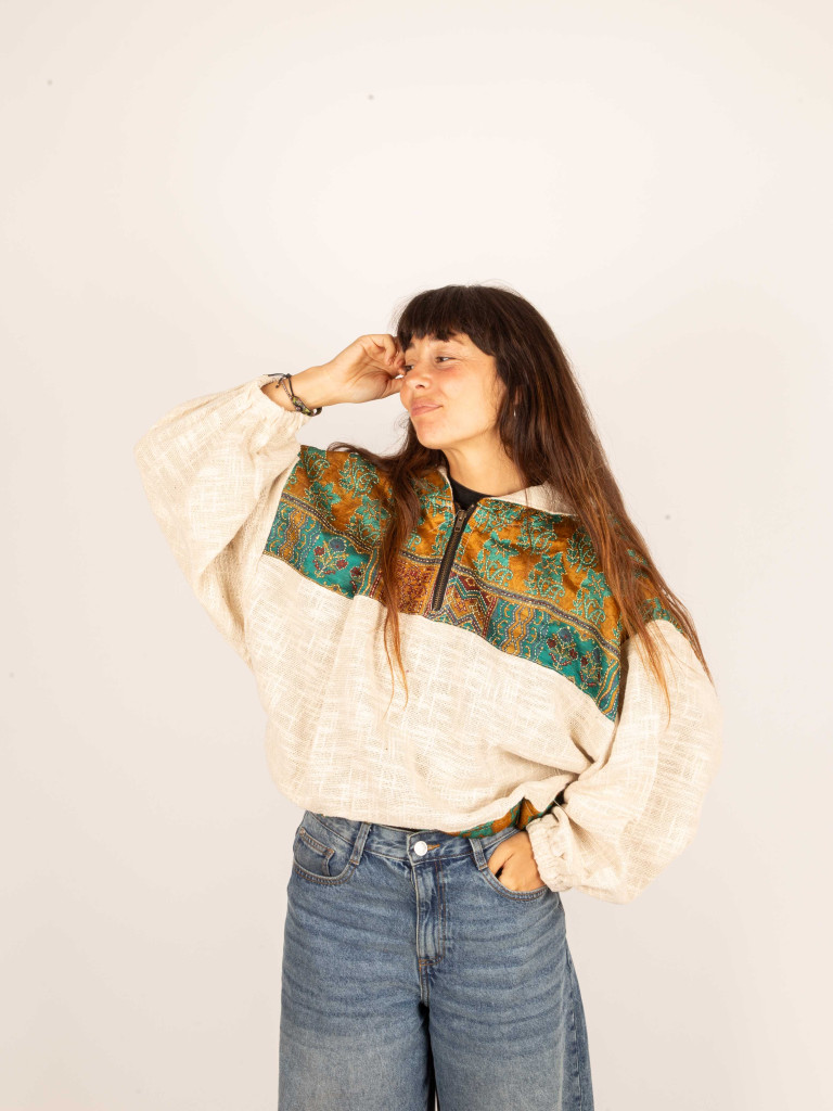 SUDADERA CUERA WHITE 010