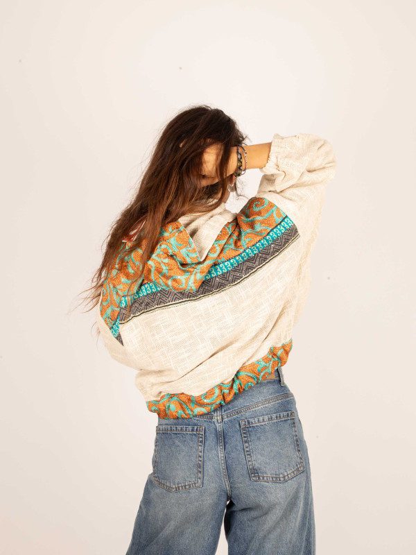 SUDADERA CUERA WHITE 011 2