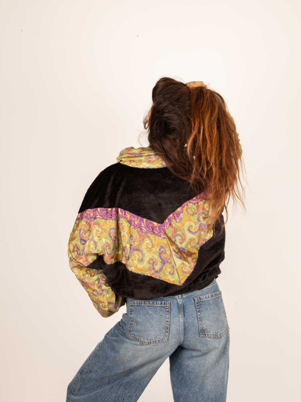 RIAÑO TEDDY CROP BLACK JACKET 85 2