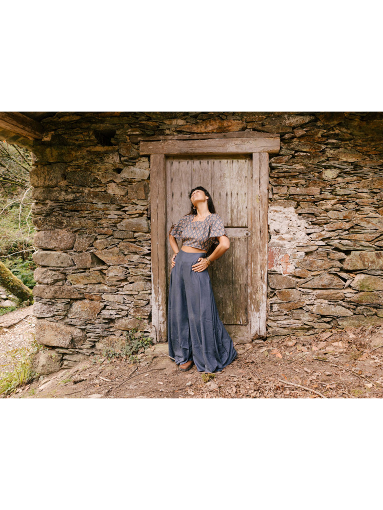 PALAZZO COVE BLUE TROUSERS