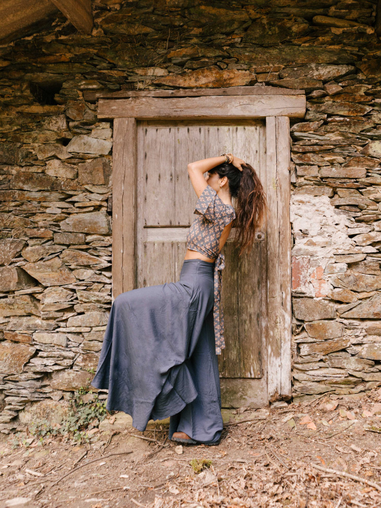 PALAZZO COVE BLUE TROUSERS