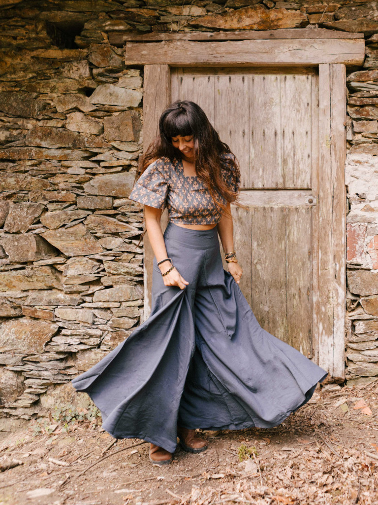 PALAZZO COVE BLUE TROUSERS