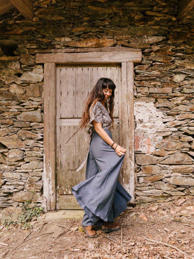 PALAZZO COVE BLUE TROUSERS