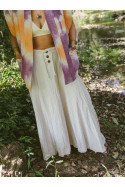 WHITE CALIZA SKIRT