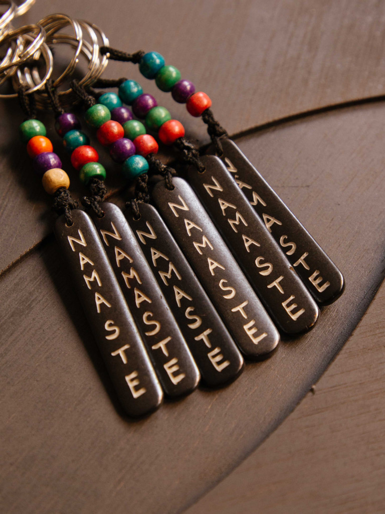 NAMASTE KEYRING