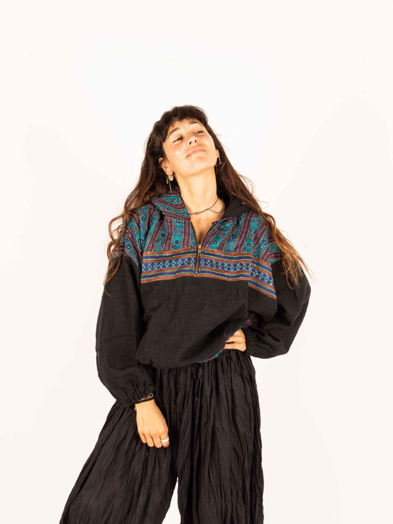 CUERA BLACK HOODIE 067