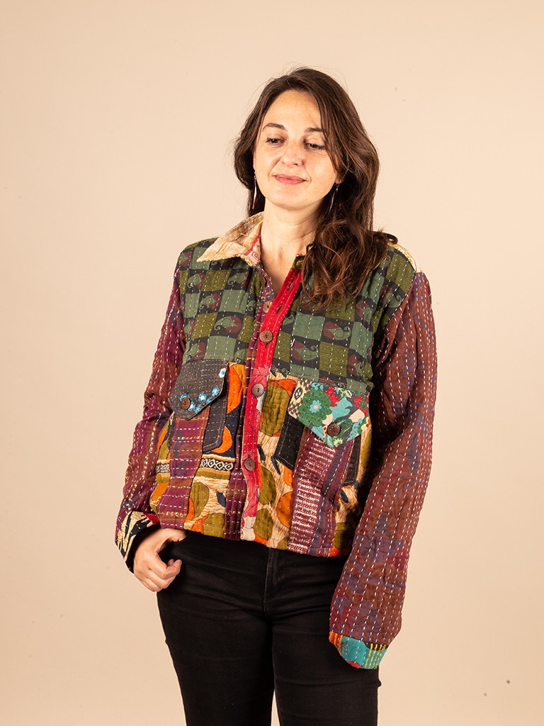 RECYCLED QUILT JACKET M/L 07