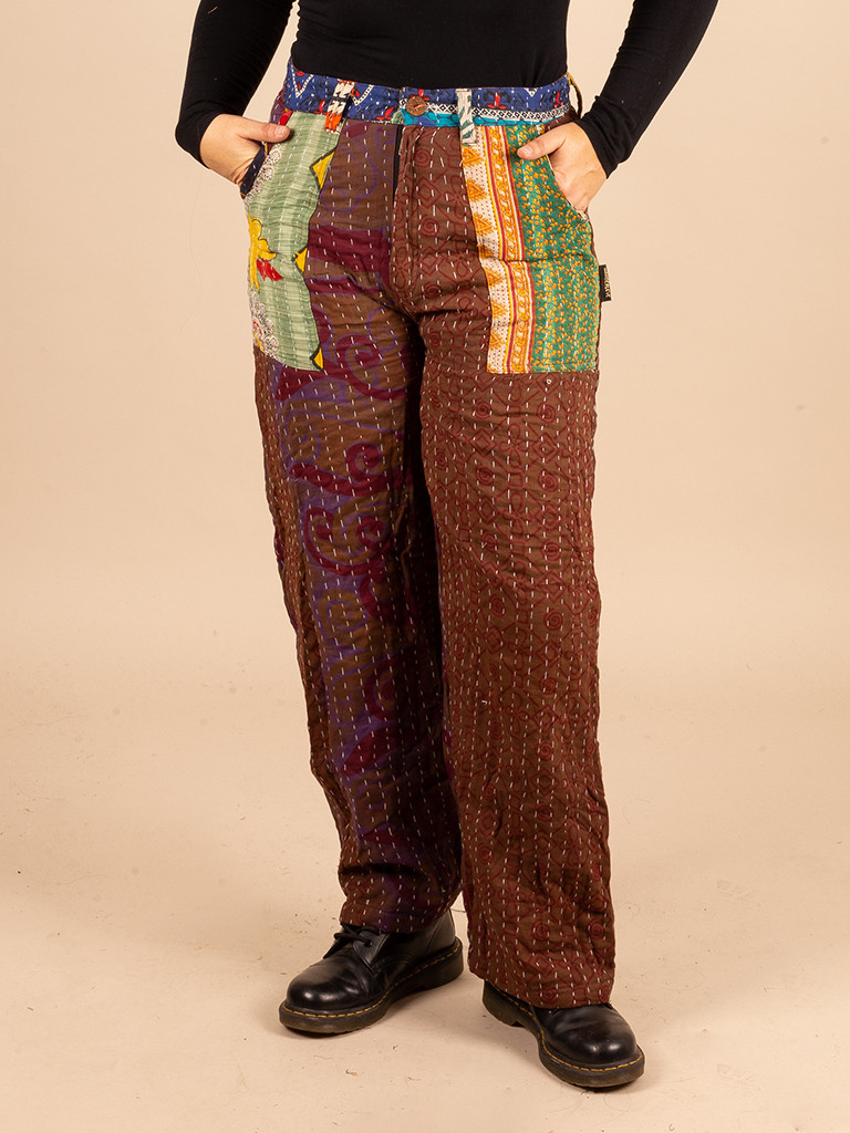 RECYCLED QUILT S/S TROUSERS 043