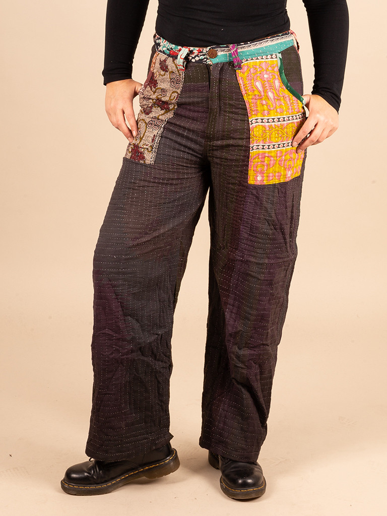 RECYCLED QUILT S/S TROUSERS 048