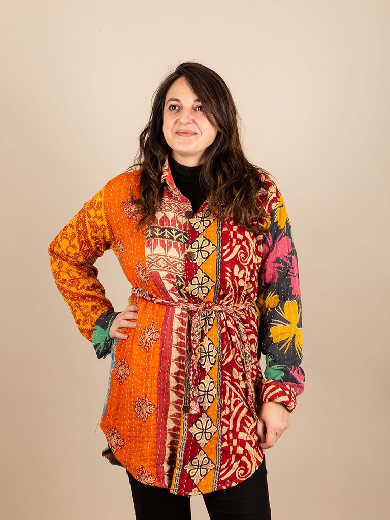 CAMISA OVERSIZE RECYCLED QUILT  M/L 04