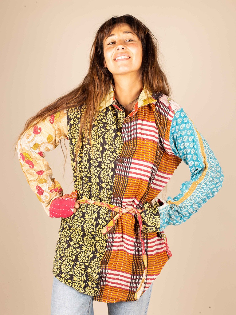 CAMISA OVERSIZE RECYCLED QUILT  S/M 06