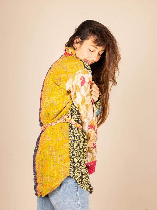 OVERSIZED RECYCLED QUILT SHIRT S/M 06 2