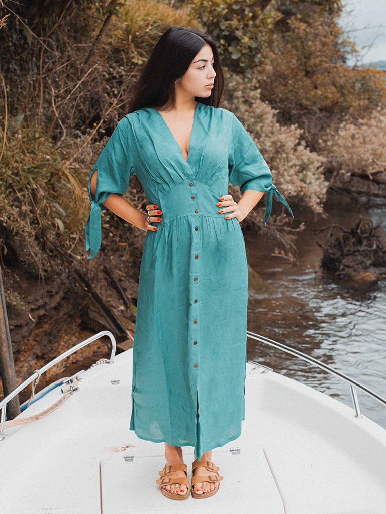 VESTIDO CUTTACK AZUL