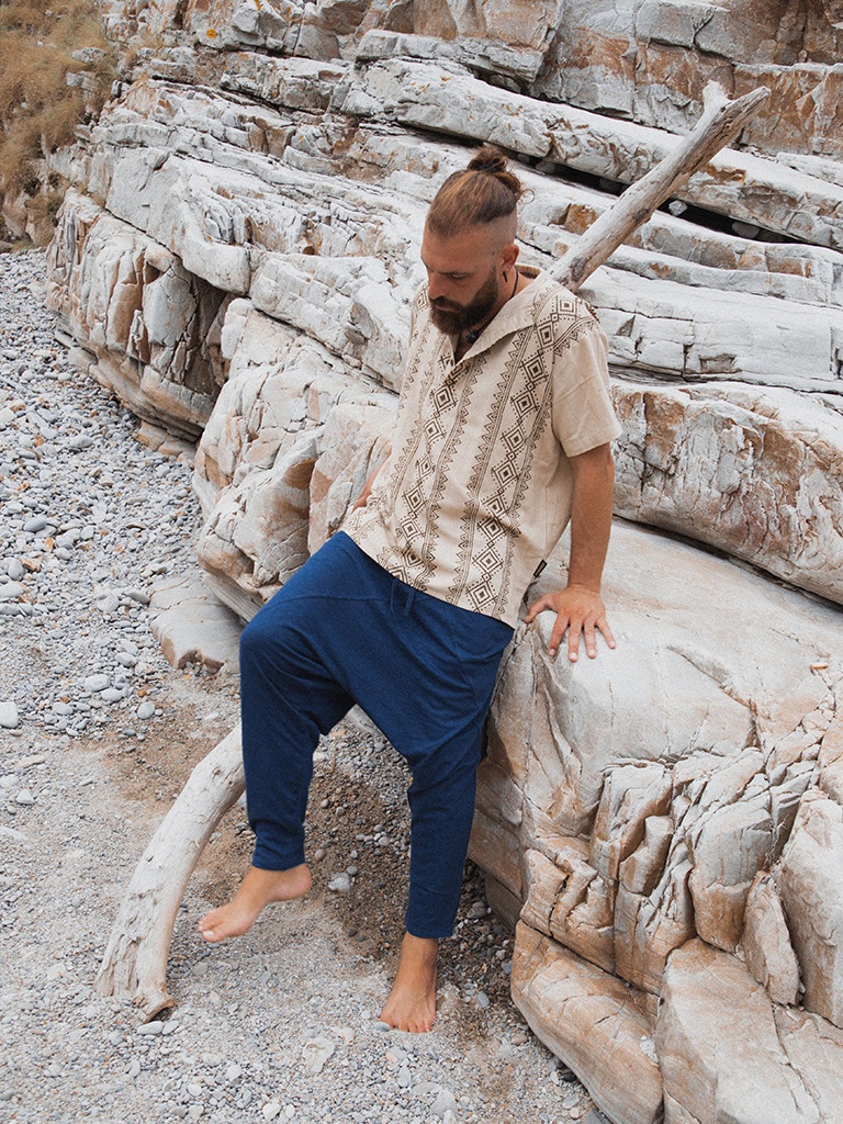 BAGGY TROUSERS YUMEI BLUE