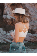 WHITE MACRAMÉ TOP