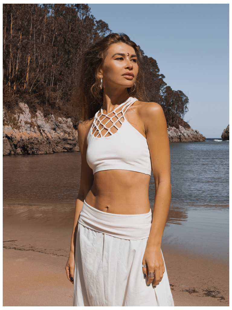 TOP MACRAMÉ WHITE