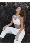 WHITE MACRAMÉ TOP