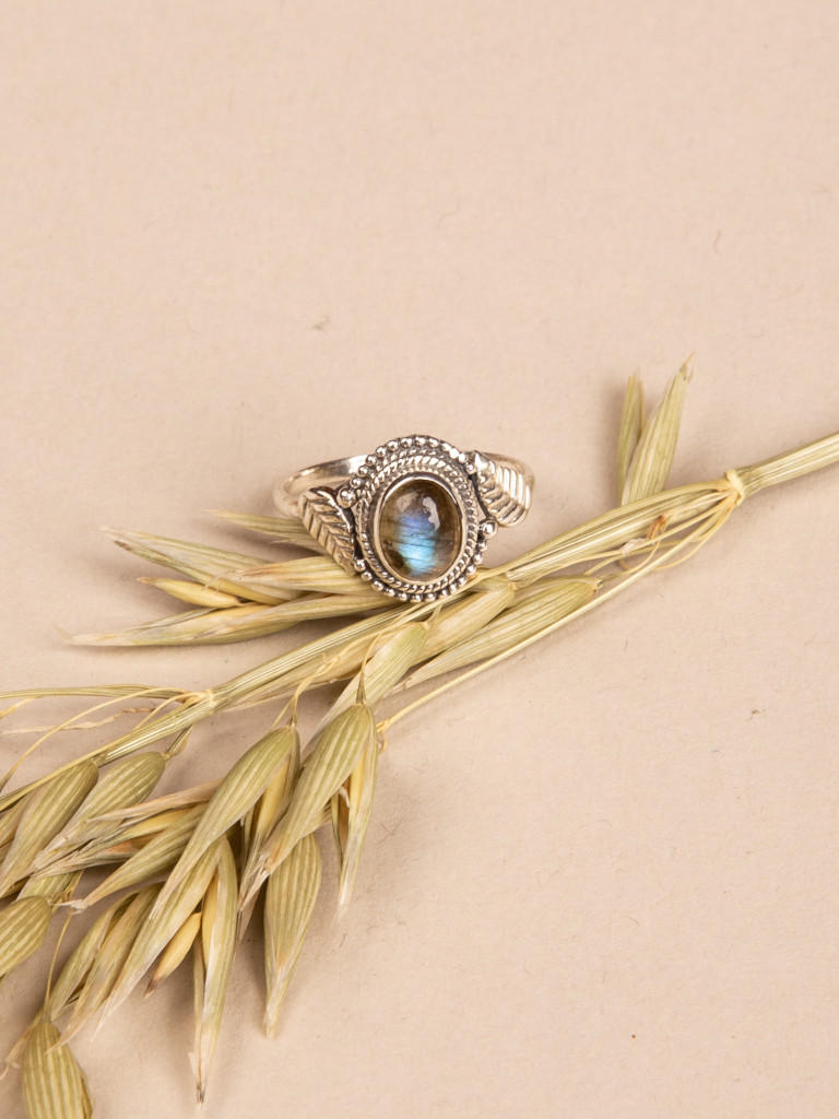 ANILLO PIEDRA LABRADORITA