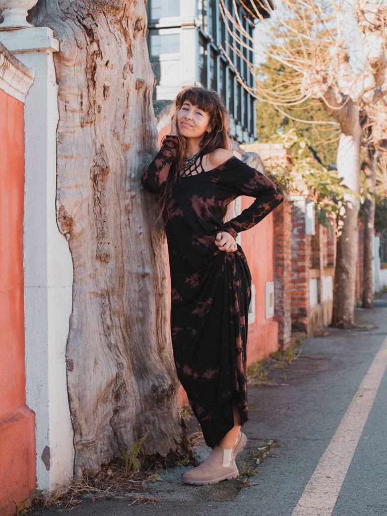 YAMUNA BLACK DRESS