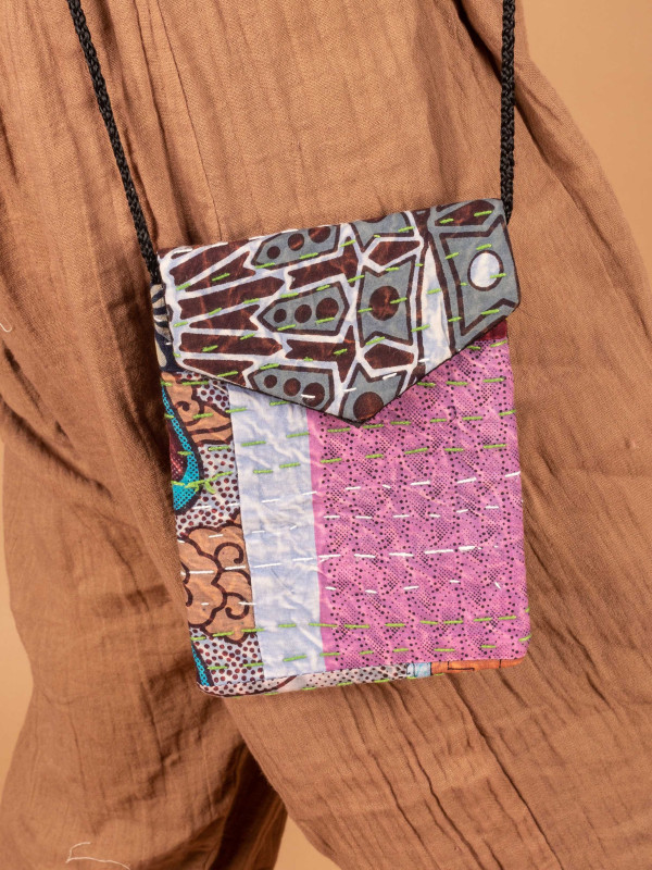 BOLSO PEQUEÑO RECYCLED QUILT 04
