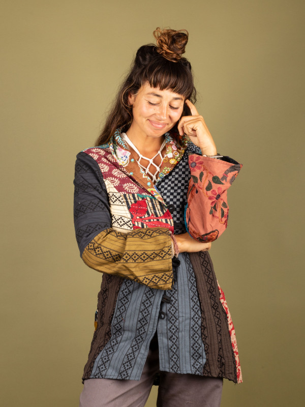 RECYCLED COAT S/M 32