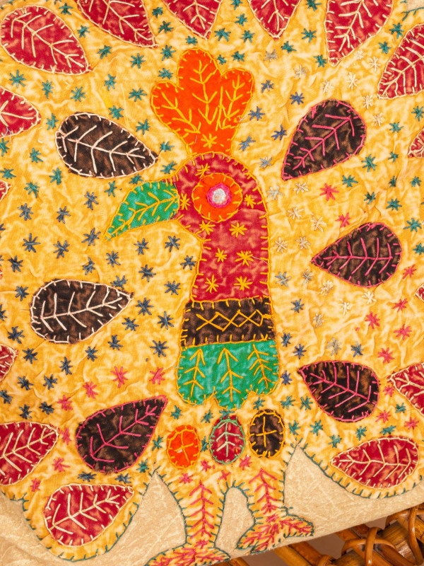 PEACOK CUSHION COVER 07