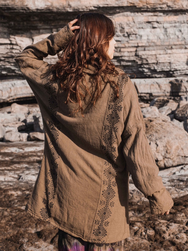 KAHLÚA BROWN LONG JACKET